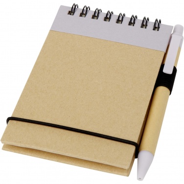 Logotrade promotional giveaway picture of: Zuse A7 recycled jotter notepad with pen