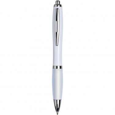 Logo trade promotional giveaways image of: Nash ballpoint pen with coloured barrel and grip
