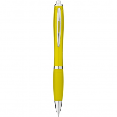 Logo trade promotional item photo of: Nash ballpoint pen with coloured barrel and grip