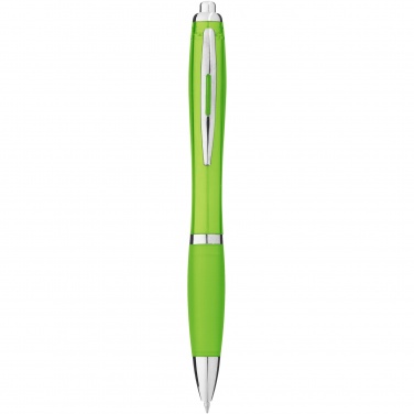 Logo trade promotional giveaways picture of: Nash ballpoint pen with coloured barrel and grip