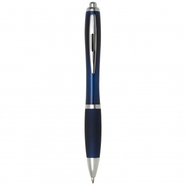 Logotrade promotional item image of: Nash ballpoint pen with coloured barrel and grip