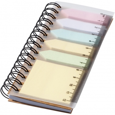 Logotrade promotional item picture of: Spinner spiral notebook with coloured sticky notes