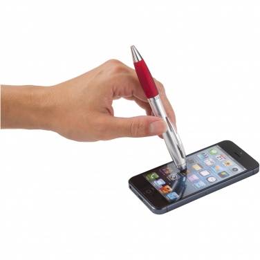 Logo trade advertising products picture of: Nash stylus ballpoint with coloured grip