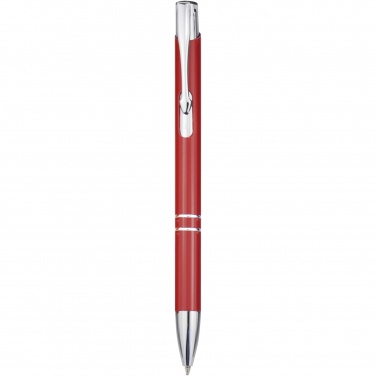 Logo trade promotional merchandise image of: Moneta aluminium click ballpoint pen (blue ink)