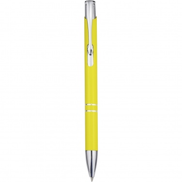 Logo trade corporate gift photo of: Moneta aluminium click ballpoint pen (blue ink)