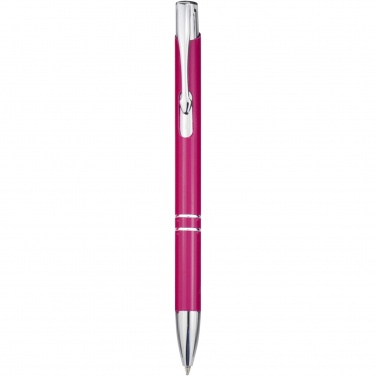 Logo trade advertising products image of: Moneta aluminium click ballpoint pen (blue ink)