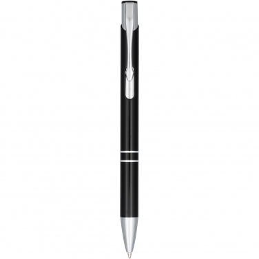 Logo trade promotional item photo of: Moneta anodized aluminium click ballpoint pen