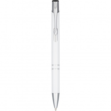 Logo trade promotional merchandise photo of: Moneta anodized aluminium click ballpoint pen