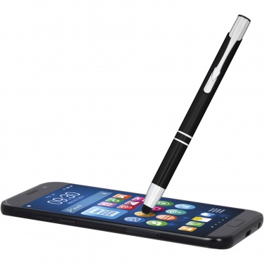 Logotrade promotional giveaway image of: Moneta anodized aluminium click stylus ballpoint pen