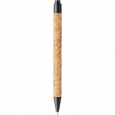 Logo trade promotional merchandise picture of: Midar cork and wheat straw ballpoint pen