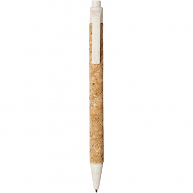 Logotrade business gift image of: Midar cork and wheat straw ballpoint pen