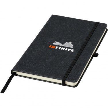 Logo trade promotional merchandise picture of: Atlana leather pieces notebook