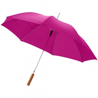 Logo trade promotional items image of: Lisa 23" auto open umbrella with wooden handle