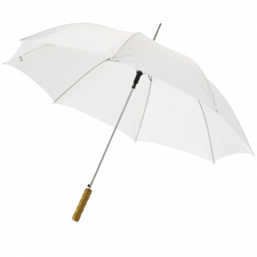 Logo trade advertising products image of: Lisa 23" auto open umbrella with wooden handle