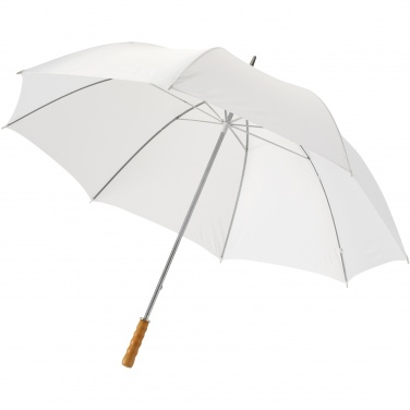 Logo trade promotional merchandise image of: Karl 30" golf umbrella with wooden handle