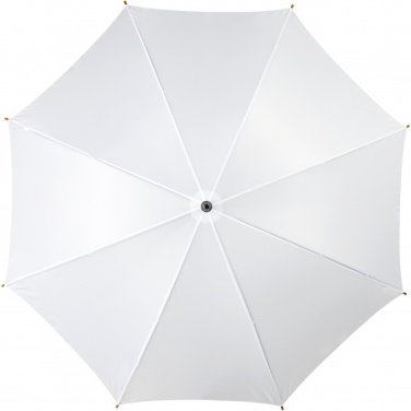 Logo trade promotional merchandise image of: Kyle 23" auto open umbrella wooden shaft and handle