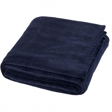 Logo trade promotional item photo of: Bay extra soft coral fleece plaid blanket