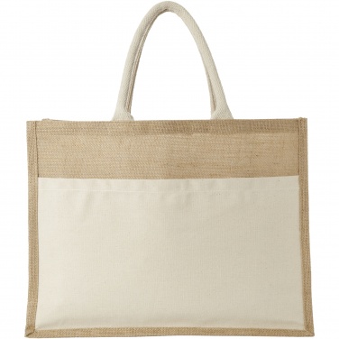 Logotrade corporate gifts photo of: Mumbay cotton pocket jute tote bag 18L