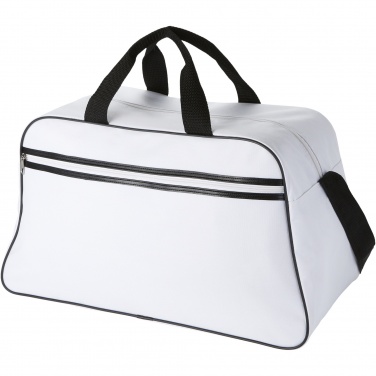 Logo trade business gift photo of: San Jose 2-stripe sports duffel bag 30L