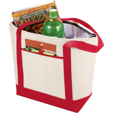 Logo trade promotional giveaway photo of: Lighthouse non-woven cooler tote 21L