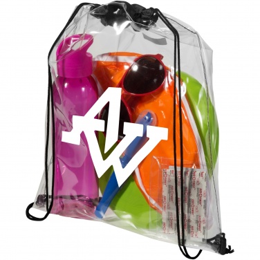 Logotrade business gift image of: Lancaster transparent drawstring bag 5L