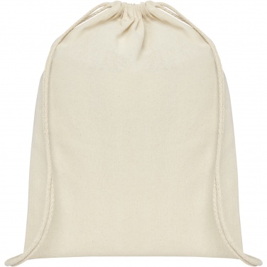 Logo trade promotional products image of: Oregon 100 g/m² cotton drawstring bag 5L