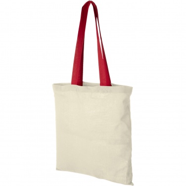 Logotrade advertising product picture of: Nevada 100 g/m² cotton tote bag coloured handles 7L