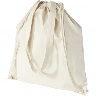 Logo trade promotional giveaway photo of: Eliza 240 g/m² cotton drawstring bag 6L