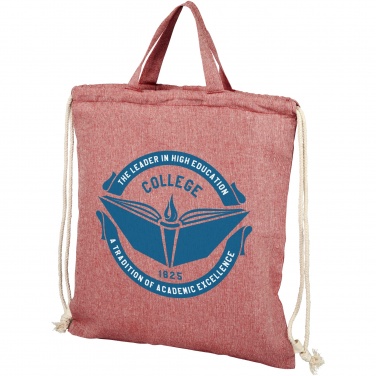 Logo trade promotional gifts image of: Pheebs 150 g/m² recycled drawstring bag 6L
