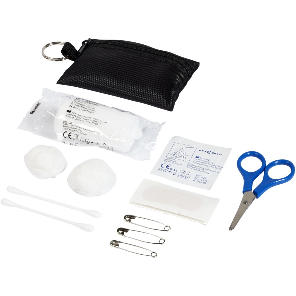 Logotrade promotional gifts photo of: Valdemar 16-piece first aid keyring pouch