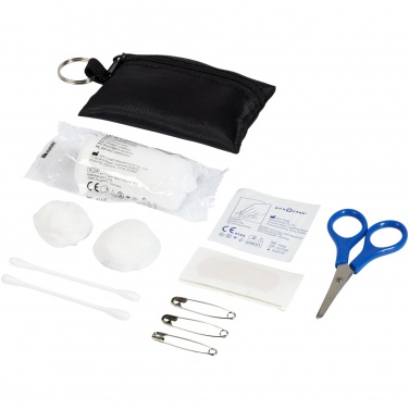 Logo trade promotional item photo of: Valdemar 16-piece first aid keyring pouch