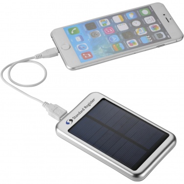 Logo trade promotional merchandise picture of: Bask 4000 mAh solar power bank