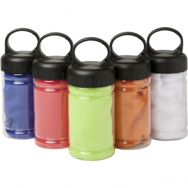 Logo trade promotional merchandise picture of: Remy cooling towel in PET container