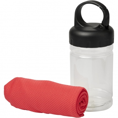 Logo trade promotional giveaways picture of: Remy cooling towel in PET container