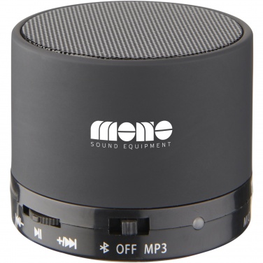 Logo trade corporate gifts image of: Duck cylinder Bluetooth® speaker with rubber finish
