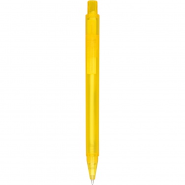 Logo trade advertising products picture of: Calypso frosted ballpoint pen