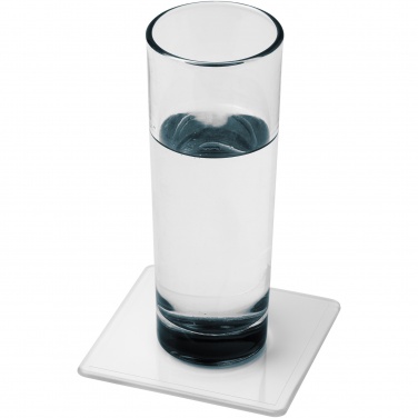 Logo trade corporate gift photo of: Renzo square plastic coaster
