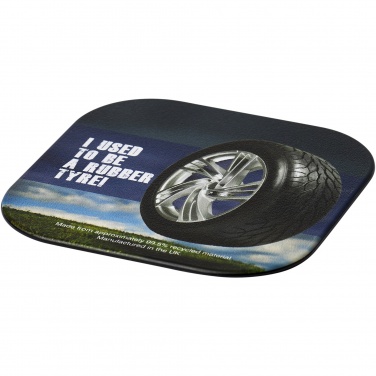 Logotrade promotional giveaway picture of: Brite-Mat® square coaster with tyre material