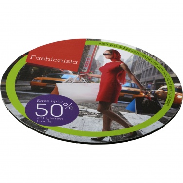 Logotrade promotional product picture of: Q-Mat® round mouse mat