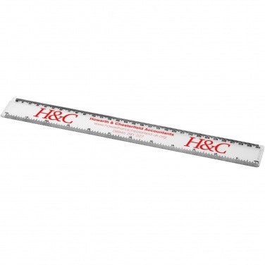 Logo trade promotional giveaway photo of: Renzo 30 cm plastic ruler