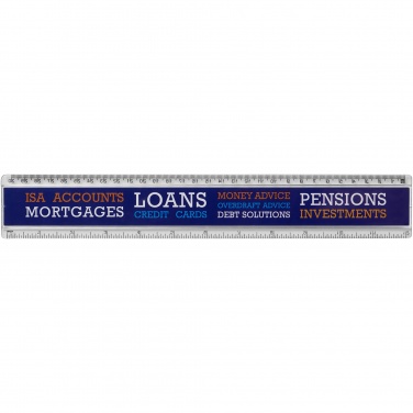 Logotrade advertising product picture of: Ellison 30 cm plastic insert ruler