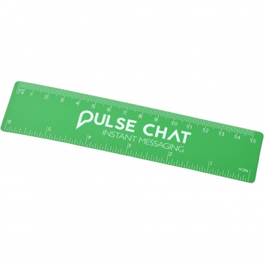 Logo trade promotional merchandise picture of: Rothko 15 cm plastic ruler