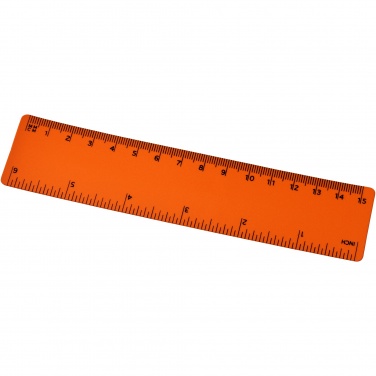Logo trade promotional giveaway photo of: Rothko 15 cm plastic ruler