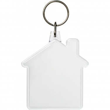 Logo trade business gift photo of: Combo house-shaped keychain
