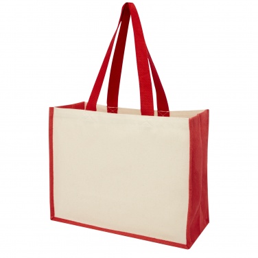 Logotrade corporate gifts photo of: Varai 320 g/m² canvas and jute shopping tote bag 23L
