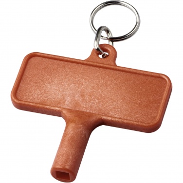 Logo trade promotional gifts picture of: Largo plastic radiator key with keychain