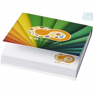 Logotrade promotional item image of: Sticky-Mate® soft cover squared sticky notes 75x75mm