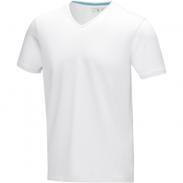 Logo trade advertising products picture of: Kawartha short sleeve men's organic V-neck t-shirt