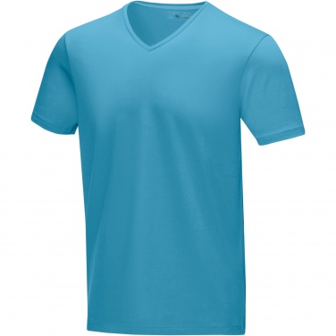 Logo trade promotional merchandise image of: Kawartha short sleeve men's organic V-neck t-shirt