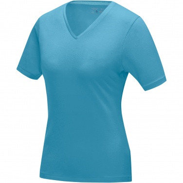 Logotrade advertising product image of: Kawartha short sleeve women's organic V-neck t-shirt